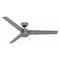 Hunter Decorative Ceiling Fan, 52 in Blade Dia, 3 Blades, 3 Speeds, 120V AC, Matte Silver 59262 - alternate 1