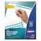 Avery Dennison Printable Index Dividers, 5 Tab, White, Pk50 11556 - alternate 1