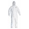 Kleenguard Hooded Disposable Coverall, White, L, PK25 46113 - alternate 1