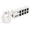 Tripp Lite Outlet Strip, Surge, 5-15R, 5-15P, 12 ft., Black/Light Gray ISOBAR8ULTRA - alternate 1