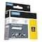 Dymo Rhino Flexible Nylon Industrial Label Tape, 0.5" x 11.5 ft, White/Black Print 18488 - alternate 1