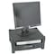 Kantek Two-Level Stand, w/Drawer, Black MS480 - alternate 1