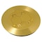 Raco Box Cover, Floor Box Type, 2 Gang, Brass, Single Receptacle Cover Type RAC5500KIT - alternate 1