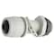 Raco Conduit Fitting Connector, 3/8 in, Liquid-Tight, Nylon, Zinc Plated, Gray 4731 - alternate 1