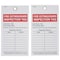 Badger Tag & Label Tag, Fire Extinguisher Inspection Tag, Vinyl, 5 3/4 in H x 3 5/32 in W, White, Rectangle, 25 PK 133 - alternate 1
