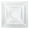 American Louver 8 in Square 3 Cone Diffuser, White STR-C-8W - alternate 1