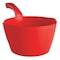Vikan Large Hand Scoop, Red, 13" L, 8-1/4" W 56824 - alternate 1