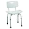 Healthsmart Contoured Bath Seat, 20" L, Aluminum, Plastic, Textured 522-9816-1900 - alternate 1