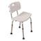 Healthsmart Contoured Bath Seat, 20" L, Aluminum, Plastic, Textured 522-9816-1900 - alternate 3