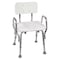 Dmi Backrest Tub and Shower Seat, 19" L, Aluminum, Plastic, Textured 522-1733-1900 - alternate 1