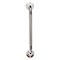 Healthsmart Knurled Grab Bar, 16" L, Steel, Chrome plated 521-1570-0616HS - alternate 2