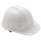 Condor Front Brim Hard Hat, SL Series, Polyethylene, Type 1, Class E, Ratchet (4-Point), Side Slots, White 52LC92 - alternate 1