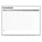 Ghent Planning Board, Plastic, 48 1/2 in, 96 1/2 in, Aluminum Frame, White/Gray, Matte GRPM313S-48 - alternate 1