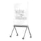 Ghent Dry Erase Board, Plastic, 68 1/2 in, 36 in, No Frame Frame, White, Gloss RM36SAWHN - alternate 1