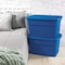 Sterilite Stackable Storage Tote W/ Lid, 30 gal, 30-1/2 in L x 20-1/4 in W x 17-1/8 in H, Blue, Polypropylene 17367406 - alternate 3