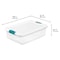 Sterilite Stackable Storage Tote W/ Lid, 8 gal, 23-3/4 in L x 16 in W x 6-7/8 in H, Clear, White 14968006 - alternate 3