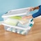 Sterilite Stackable Storage Tote W/ Lid, 8 gal, 23-3/4 in L x 16 in W x 6-7/8 in H, Clear, White 14968006 - alternate 2