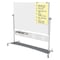 Mastervision Dry Erase Board, Steel, 80 in, 76 in, Aluminum Frame, White, Matte QR5507 - alternate 1