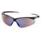 Condor Agitator, Safety Glasses, Anti-Scratch, Blue Mirror Lens, Black Frame, Half-Frame 52YP44 - alternate 1