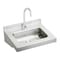 Elkay SS 22" x 19" x 5-1/2" Wall Hung Lavatory Sink Kit w/Sensor Faucet , Thermostatic Mixing Valve ELV2219SACTMC - alternate 1