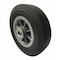 Zoro Select Solid Wheel, Ribbed, 8" Dia., Ball Bearings 53CM85 - alternate 3