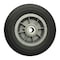 Zoro Select Solid Wheel, Ribbed, 8" Dia., Ball Bearings 53CM85 - alternate 1