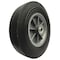 Zoro Select Solid Wheel, Ribbed, 10" Dia., Ball Bearing 53CM88 - alternate 1