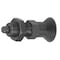 Kipp Indexing Plunger D1= 3/8-24, D=5, Style B, Non-Lockout w Locknut, Steel Hardened, Knob Plastic Black K0338.2105AL - alternate 1