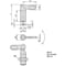Kipp Cam-Action Indexing Plunger, Stainless Steel, D=10, D1= 5/8-11, Form: B, With Locknut K0637.10510A6 - alternate 2