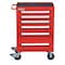 Proto 560 Series Rolling Tool Cabinet, 6 Drawer, Red, Steel, 30 in W x 21-1/2 in D x 42-1/2 in H J563042-6RD - alternate 1