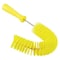 Vikan 7 7/8 in W Hook Brush, Medium, 5 1/4 in L Handle, 15 1/2 in L Brush, Yellow, Polypropylene 53726 - alternate 1