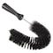 Vikan 7 7/8 in W Hook Brush, Medium, 5 1/4 in L Handle, 16 1/2 in L Brush, Black, Polypropylene 53729 - alternate 1