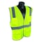Condor High-Visibility Vest, ANSI Class 2, U-Block, Mesh Polyester, Hook-and-Loop, Lime, Size S/M 53YN33 - alternate 1