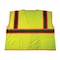 Condor High-Visibility Vest, Type R, ANSI Class 2, U-Block, Silver Stripe, Zipper, Mesh Polyester, Lime, S 53YM32 - alternate 2