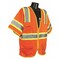 Condor High Visibility Vest, Orange/Red, 3XL 53YN90 - alternate 1