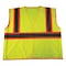 Condor High-Visibility Vest, Type R, ANSI Class 2, U-Block, Mesh Polyester, Hook and Loop, Lime, S/M 53YN49 - alternate 2