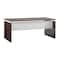 Mayline Straight Front Desk Medina Desk, Straight, Mocha, 72", 36" D X 42-3/4" H, 72" W X Mocha Laminate MNDS72LDC - alternate 1