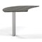 Mayline Curved Desk Medina Curved Desk Extension, Gray, 47" Wx28" D, 28" D X 29-1/2" H, 47" W X MNEXTLLGS - alternate 1