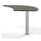 Mayline Curved Desk Medina Curved Desk Extension, Gray, 47" Wx28" D, 28" D X 29-1/2" H, 47" W X MNEXTRLGS - alternate 1