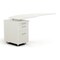 Mayline Left Curved Desk Return Medina Desk Return/Pedestal, Left, Sea Salt, 24" D X 29-1/2" H, 63" W X MNRTPLTSS - alternate 1