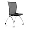 Mayline Fabric Task Chair, 18-1/2" to 22-1/4", Integrated Arms, Black TSH3BB - alternate 1