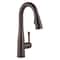 Delta Commercial 1 or 3 Hole Essa 1Hdl, PulDwn BarPrep Faucet VBrnz 9913-RB-DST - alternate 1