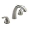 Delta Dual Handle Deck-Mount without Diverter Tub Filler Faucet, 8" - 16" Mount, Stainless T5722-SS - alternate 1