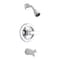 Delta Faucet Tub & Shower Tub / Shower Faucet, Wall, Chrome BT13410 - alternate 1