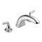 Delta Dual Handle Deck-Mount without Diverter Tub Filler Faucet, 8" - 16" Mount, Chrome BT2710 - alternate 1