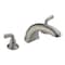 Delta Dual Handle Deck-Mount without Diverter Tub Filler Faucet, 8" - 16" Mount, Stainless BT2710-SS - alternate 1