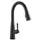 Delta Essa 1Hdl, PulDown Kitchen Faucet MatBlck, Electronic, 8" Mount, 1 or 3 Hole Commercial 9113-BL-DST - alternate 1