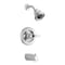 Delta Faucet Tub & Shower Tub / Shower Faucet, Wall, Chrome T13420-H2OT - alternate 1
