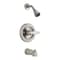 Delta Faucet Tub & Shower Tub / Shower Faucet, Wall, Stainless BT13410-SS - alternate 1