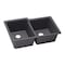 Elkay Sink, Undermount Mount, 0 Hole, Left Bowl 14.16" x 18.161", Right Bowl 14.347" x 16.161", Charcoal ELXU250RCH0 - alternate 1
